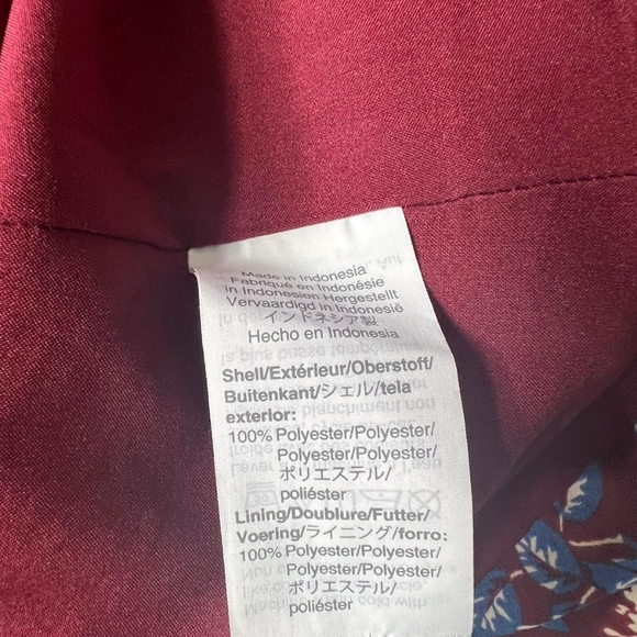 Madewell Women's Long Sleeve Floral print Tunic Dress Size Large 100% Polyester - Picture 7 of 10